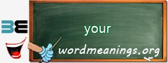 WordMeaning blackboard for your